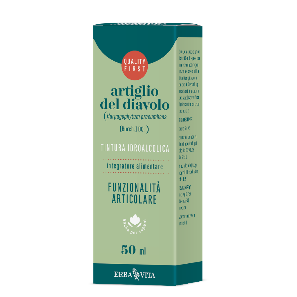 Erba Vita Artiglio del Diavolo Tintura Idroalcolica Funzionalità Articolare 50 ml