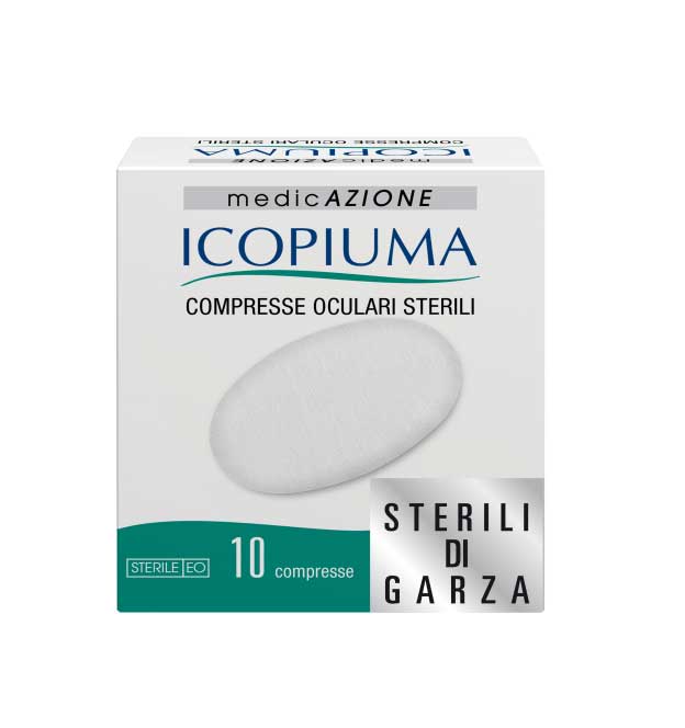 Icopiuma Compresse Oculari Adesive Sterili 10 Pezzi