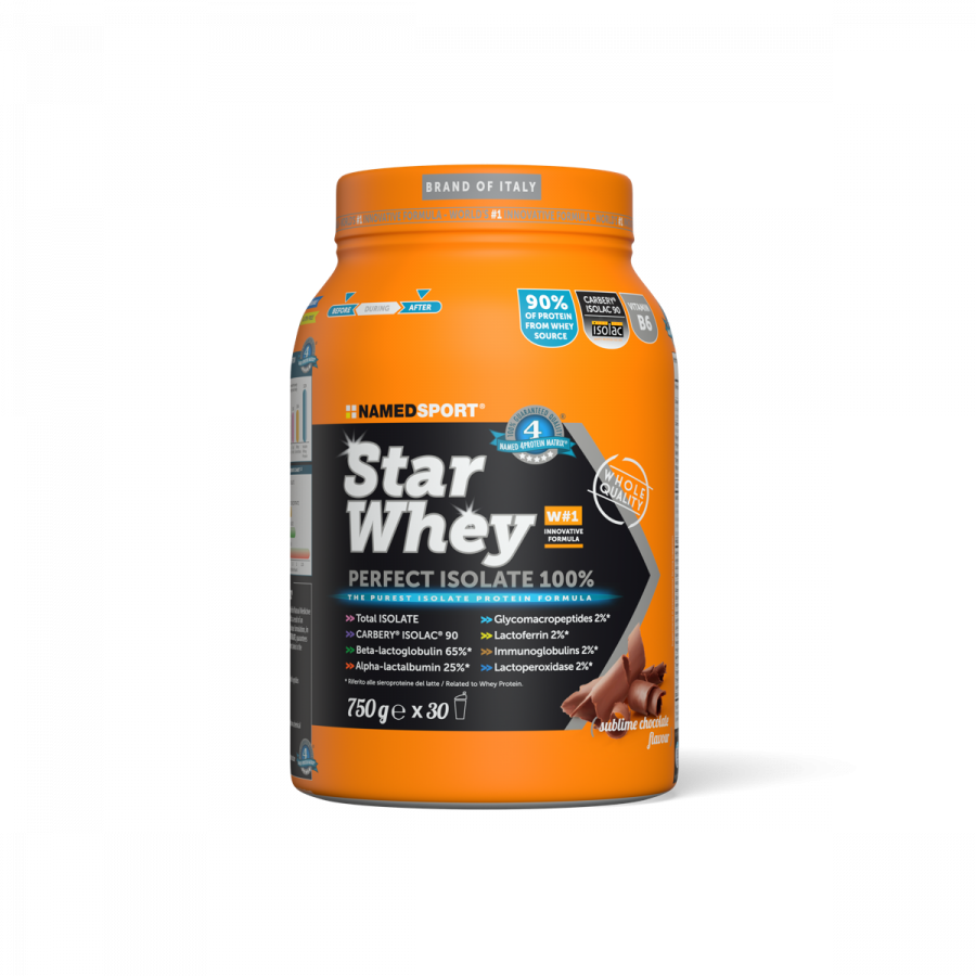 Named Sport Star Whey Isolate Sublime Chocolate Integratore Proteico 750 g