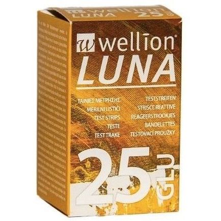 Wellion luna 25 strips