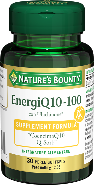 Nature's Bounty EnergiQ10-100 Integratore CoEnzimaQ10 30 Perle
