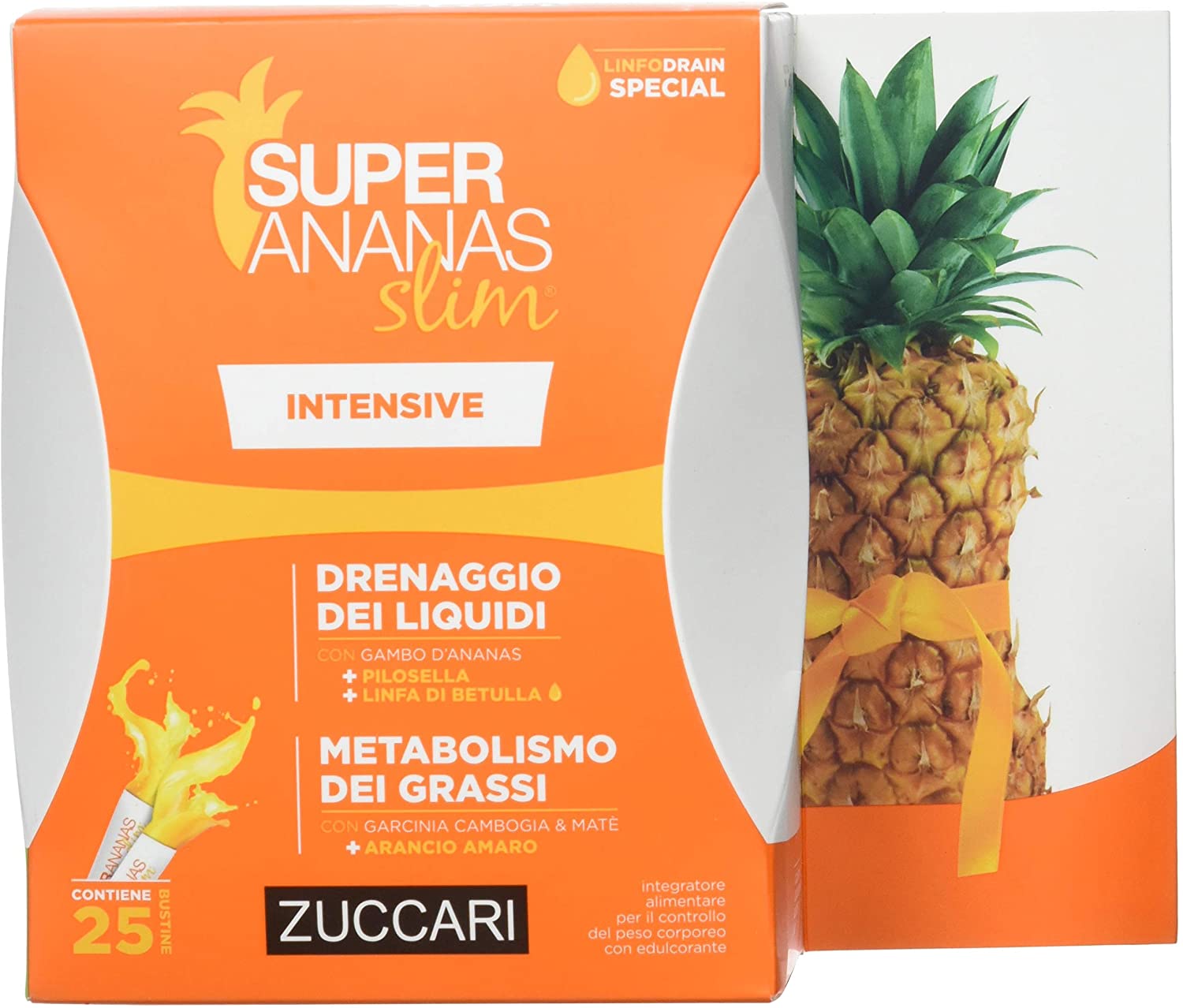 Super Ananas Slim Intensive Integratore Drenante 25 Bustine Stick