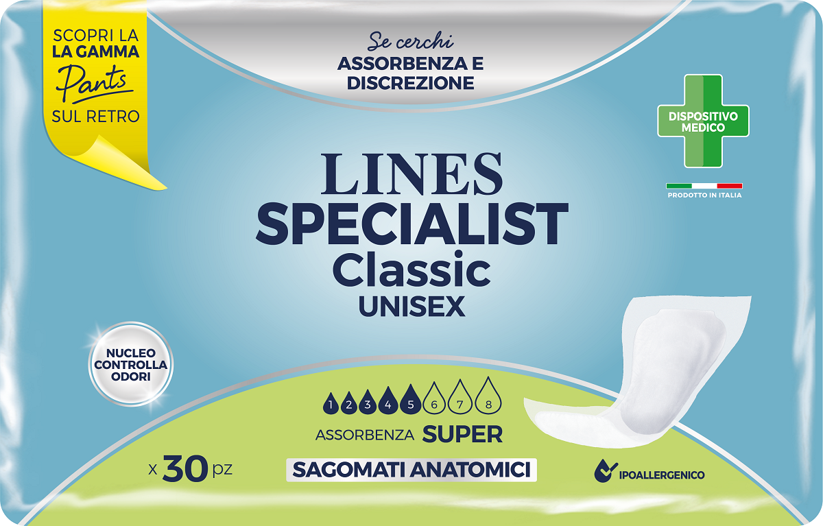 Lines Specialist Classic Sagomato Sottile Super 30 Pezzi