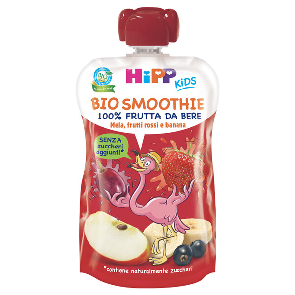 HiPP Kids Bio Smoothie Mela, Frutti rossi e Banana
