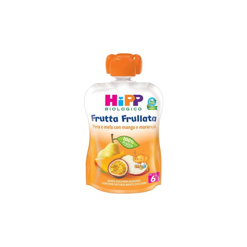 HiPP Biologico Frutta Frullata Pera e Mela con Mango e Maracuja