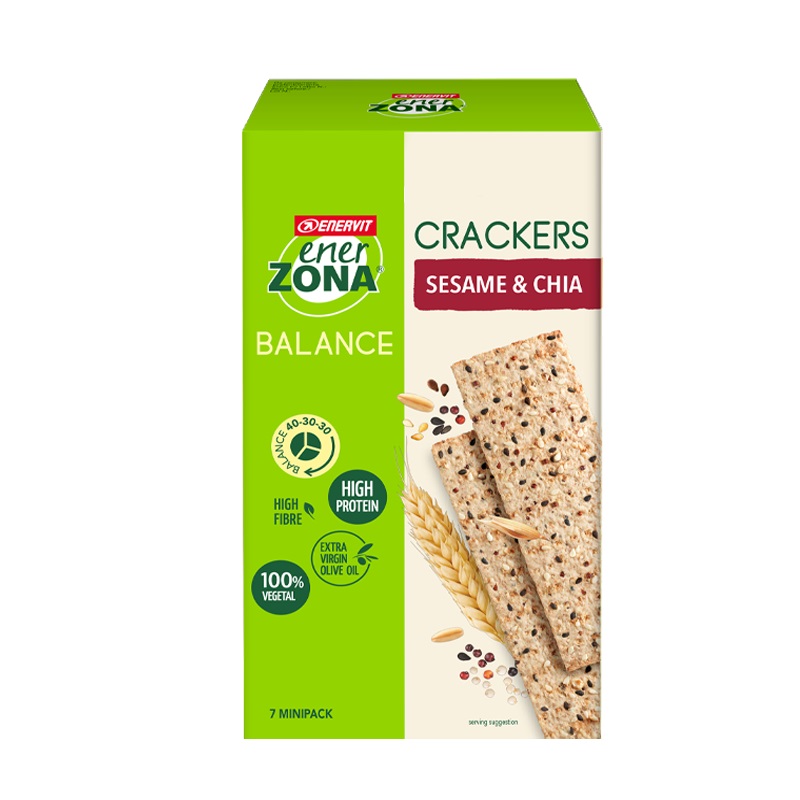 Enerzona Crackers Sesame & Chia da 7 Minipack 175g