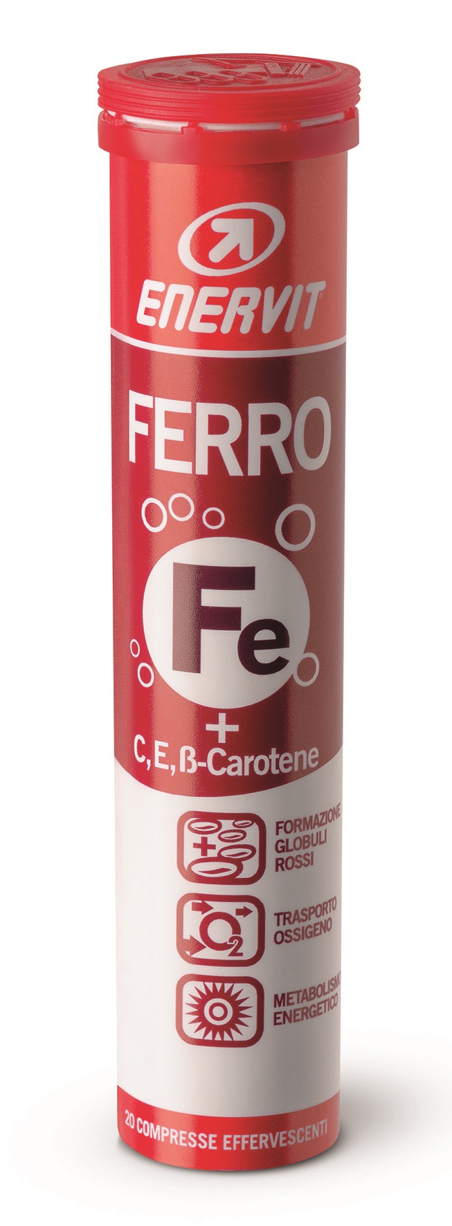 Enervit Ferro Integratore di Ferro e Vitamina C e E 20 Compresse Effervescenti