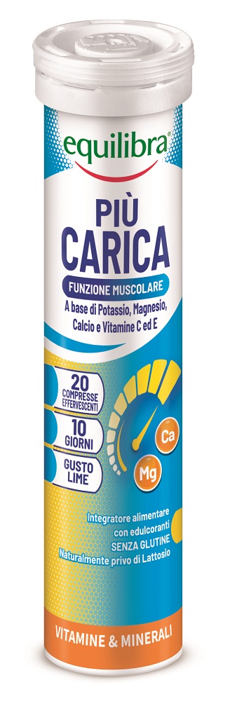 Equilibra Più Carica Integratore Vitamine e Sali Minerali 20 Compresse Effervescenti