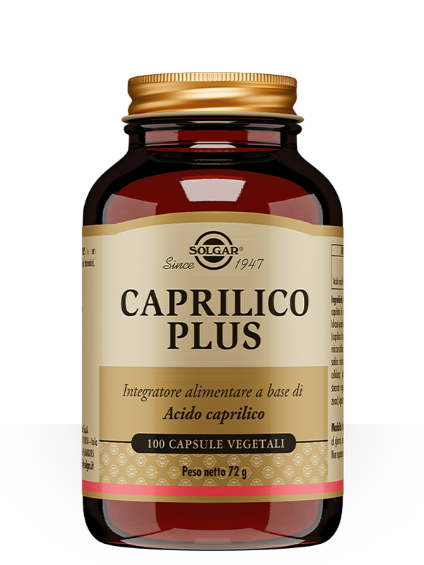 Solgar Caprilico Plus Integratore 100 Capsule