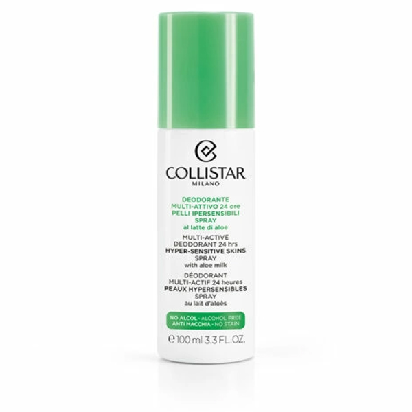 Collistar Deodorante Multi-Attivo 24 ore Spray per Pelli Ipersensibili al latte di aloe 100 ml