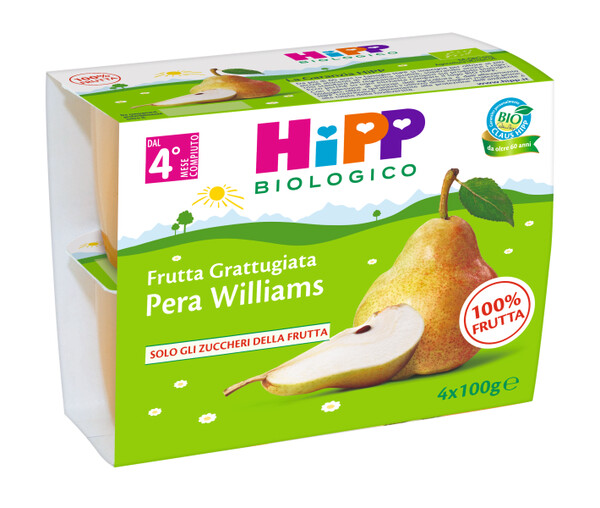 Hipp Biologico Merenda Pera 4x100 g