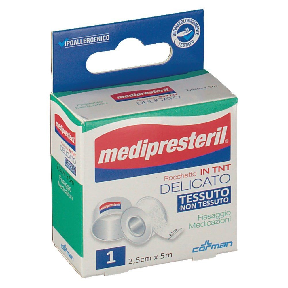 Medipresteril Rocchetto Delicato in Tnt 2,5 cm x 5 m 1 Pezzo