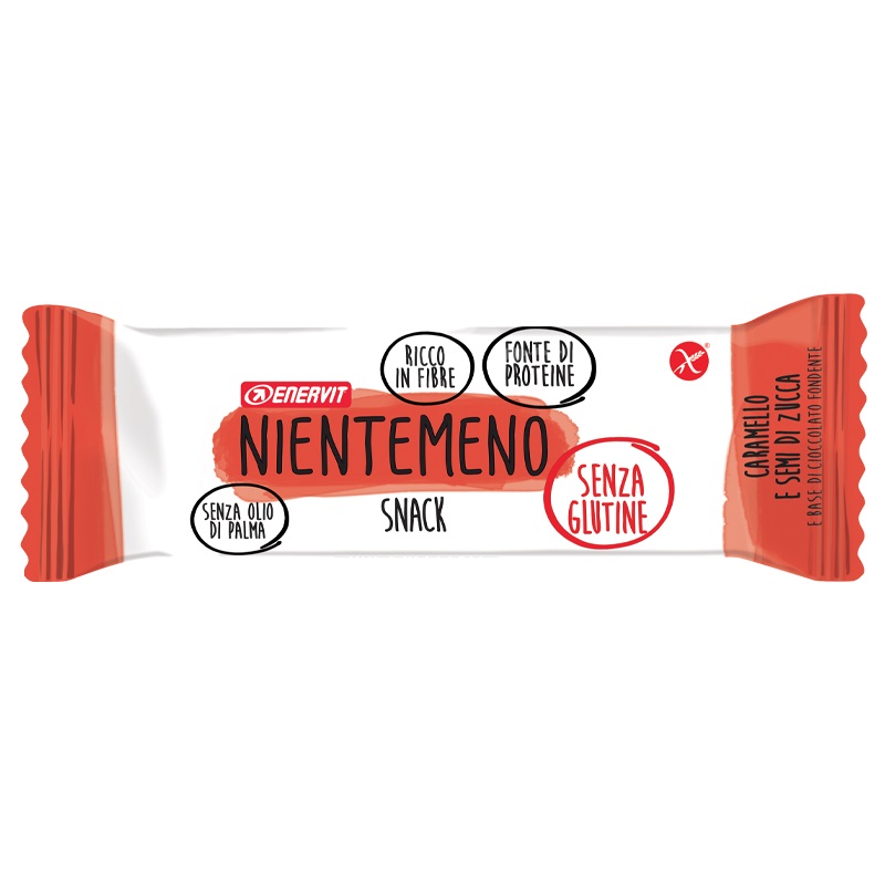 Enervit Nientemeno Barretta Caramello e Semi di Zucca 3 x 33 gr