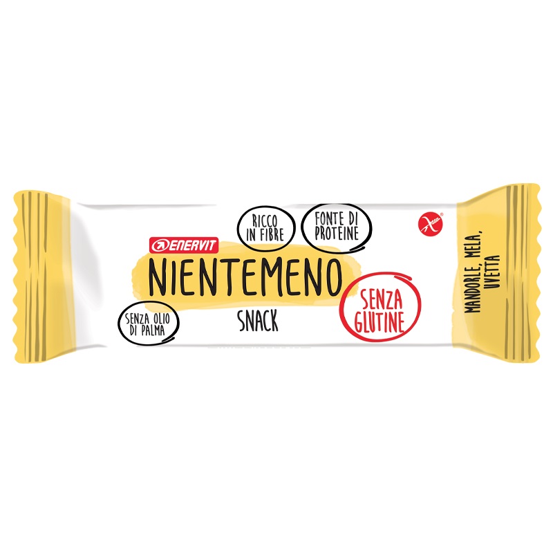 Enervit Nientemeno Barretta Mandorla Mela e Uvetta 3 x 33 gr