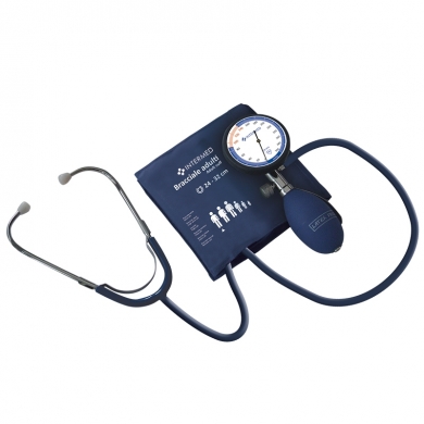 Sfigmomanometro aneroide senza lattice con stetoscopio chassis antishock