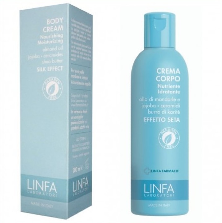 Linfa crema corpo nutriente idratante effetto seta 200 ml