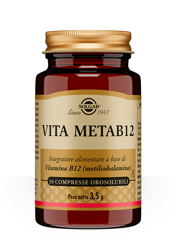 Solgar Vita Meta B12 Integratore Vitaminico 30 Compresse Orosolubili