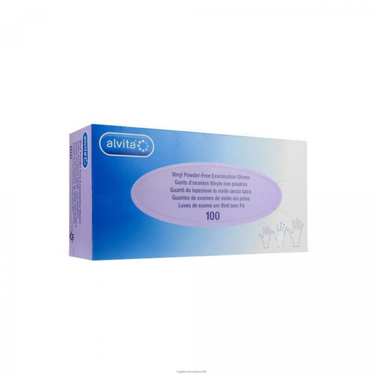 ALVITA GUANTI VINILE S/POLV M