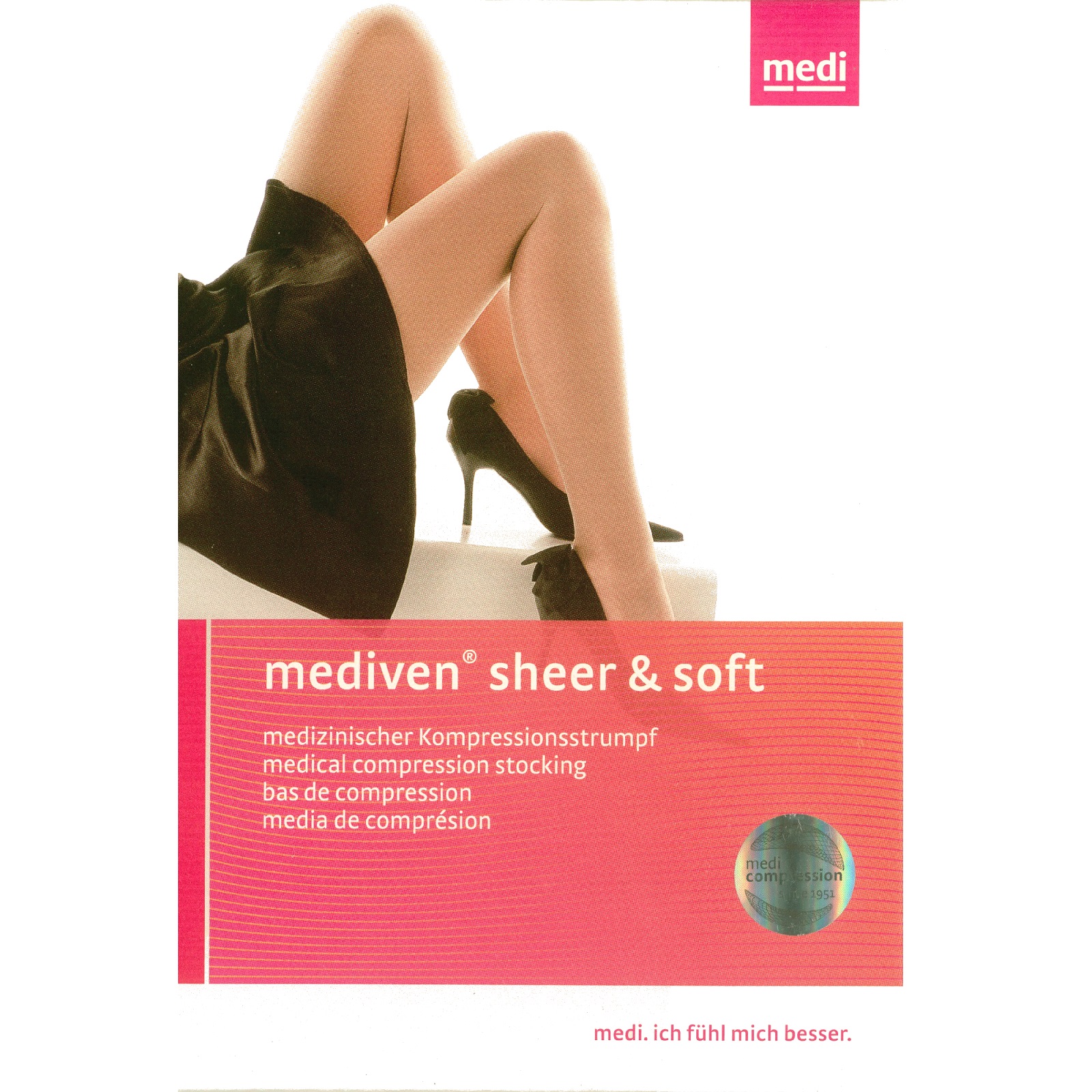 Gambaletto preventivo sheer & soft 430be classe di compressione 1 beige 5