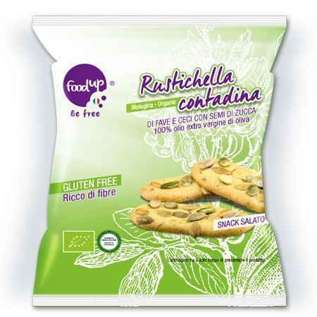 Rustichella contadina bio di fave e ceci con semi di zucca 35 g