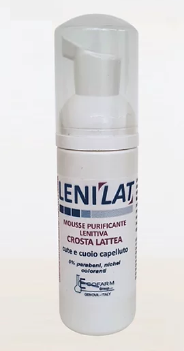 Lenilat mousse lenitiva purificante crosta lattea cute e cuoio capelluto 40 ml