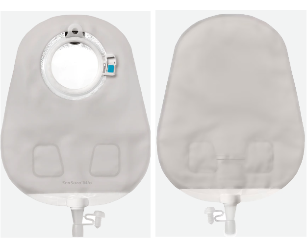 Sacca per urostomia sensura mio click sistema a due pezzi maxi trasparente flangia 60 mm 30 pezzi