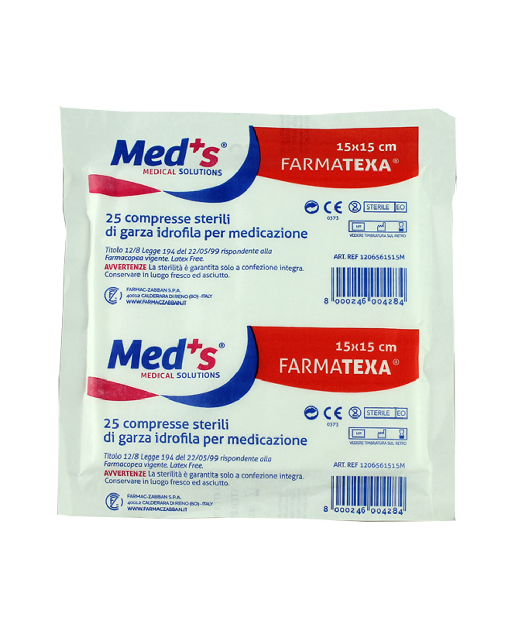 GARZA MEDS ST 12/8 15X15 50PZ
