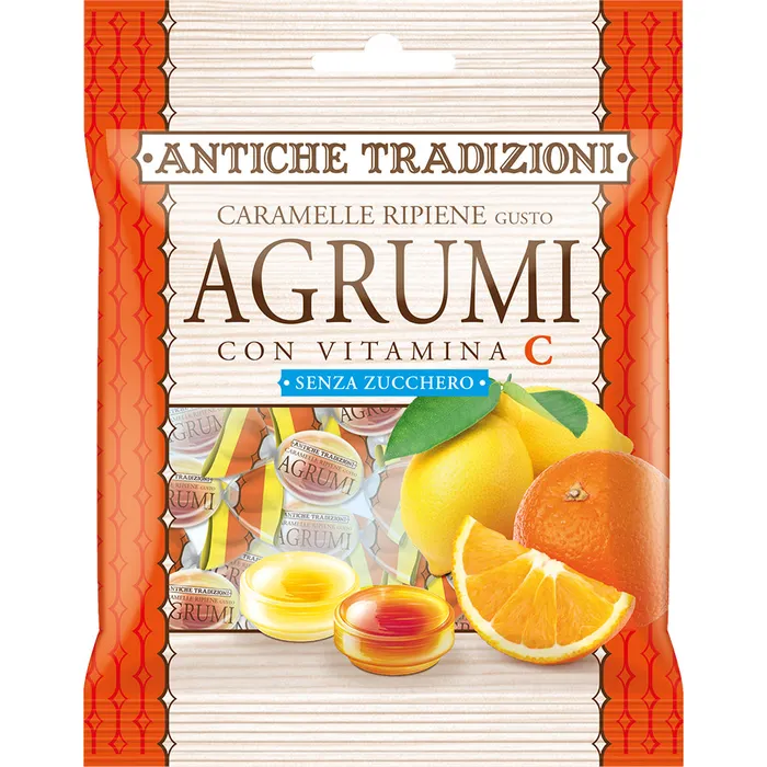 Perfetti Van Melle Antiche Tradizioni Caramelle Al Gusto Agrumi, 60g