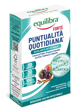 Equilibra Puntualità Quotidiana Forte Regolarità Intestinale 30 Compresse