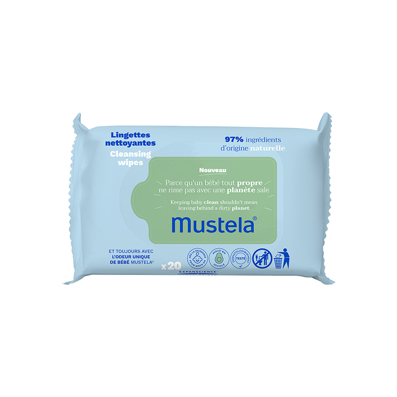 Mustela Salviette Multiuso Detergenti Viso E Mani 20 Pezzi