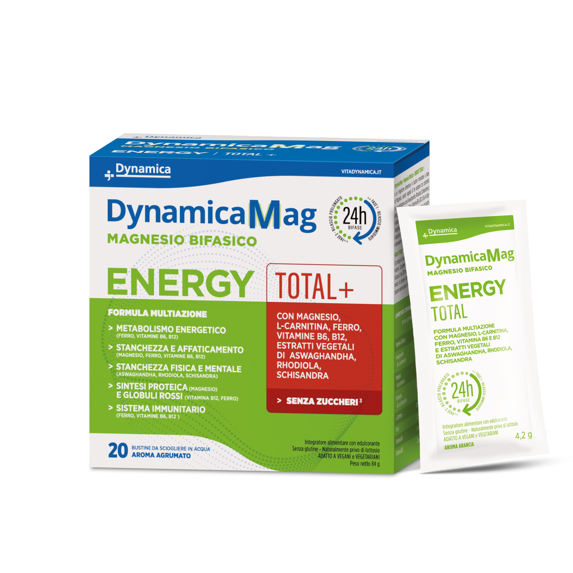 DynamicaMag Energy Total+ Integratore 20 Bustine
