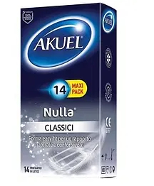 Profilattico akuel nulla classico 14 pezzi