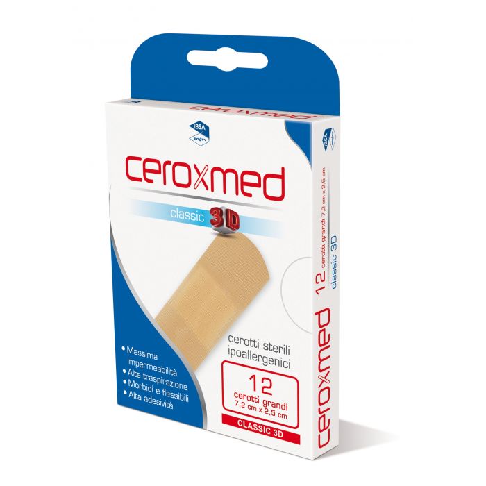 Ceroxmed Classic Formato Super 12 Cerotti