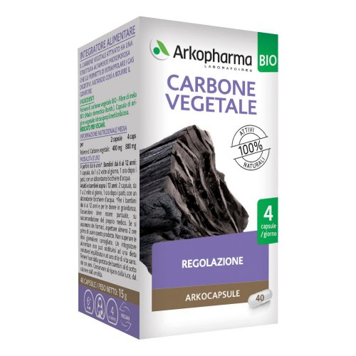 Arkocapsule Carbone Vegetale Integratore 40 Capsule