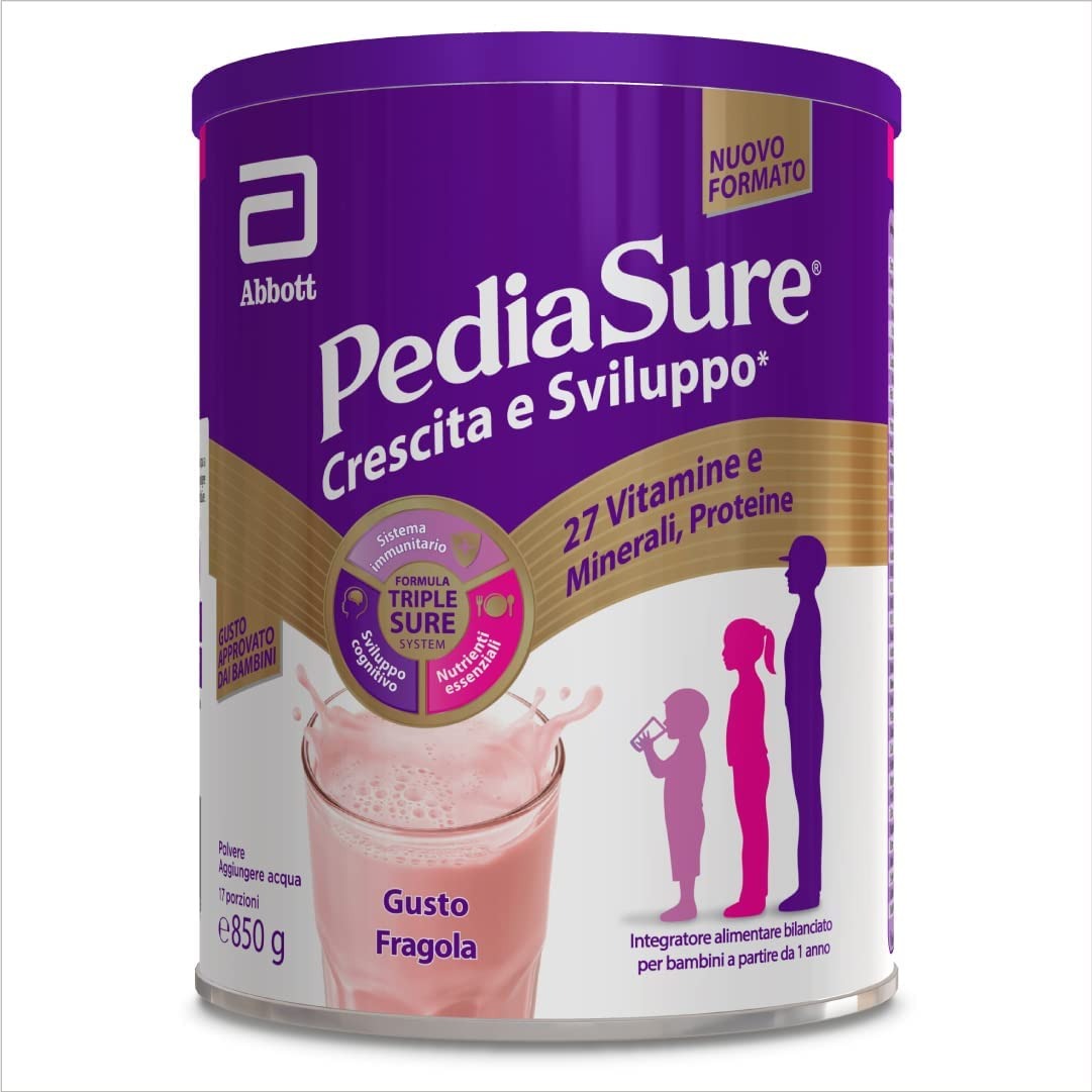 Pediasure Crescita E Sviluppo Integratore Alimentare per Bambini Fragola 850g