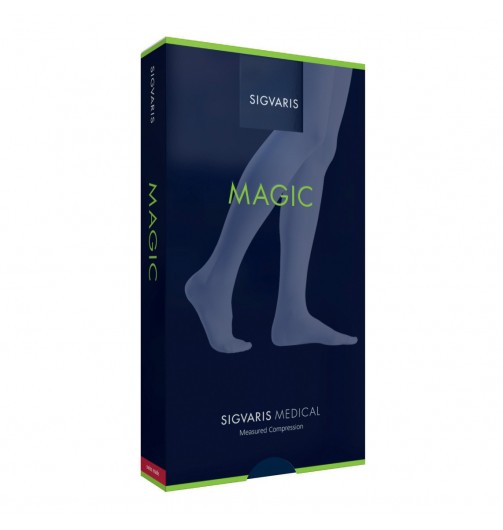 Sigvaris magic ccl1 collant lungo punta aperta pelle m