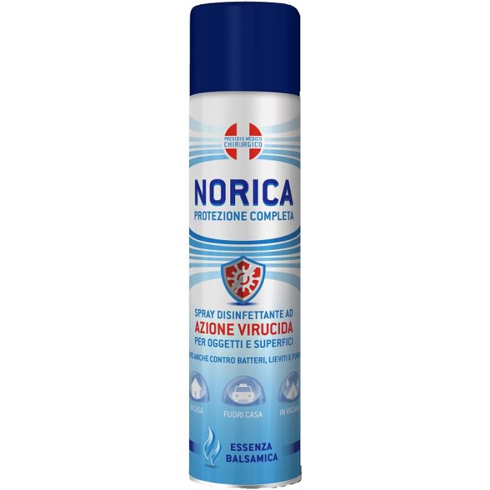 Norica Plus Spray Disinfettante per Oggetti e Superfici Essenza Balsamica 300 ml