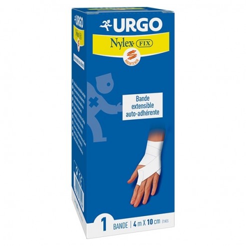 Urgo Nylex Fix Benda Estensibile Elasticizzata per Legamenti e Muscoli 4mx10cm