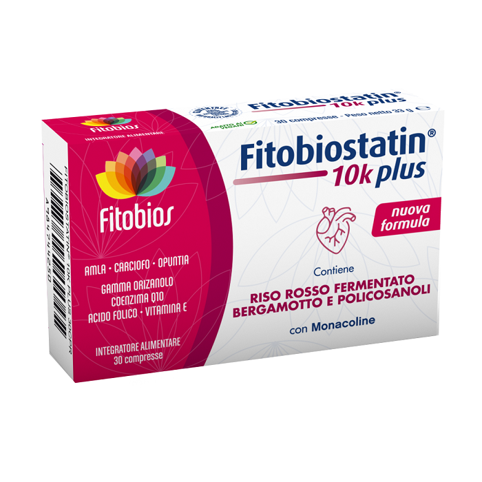 Fitobiostatin 10K Integratore Colesterolo 30 Compresse