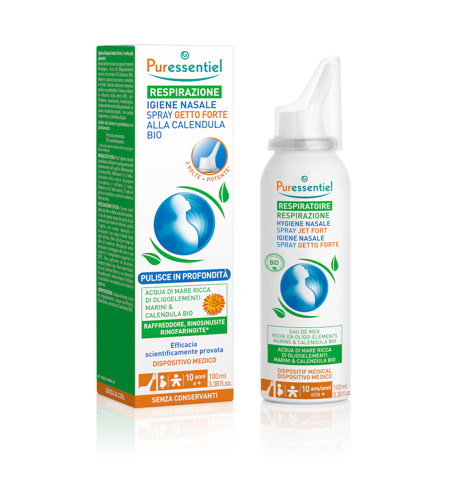 Puressentiel Spray A Getto Forte Per L'Igiene Respiratoria Nasale 100 ml