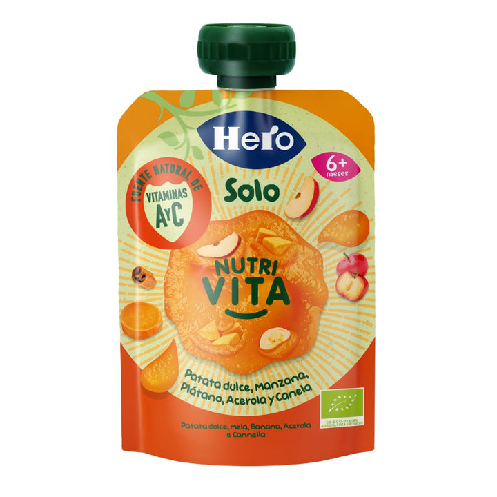 Hero Baby Solo Pouch Nutri Vita Patata Dolce Mela Banana Acerola