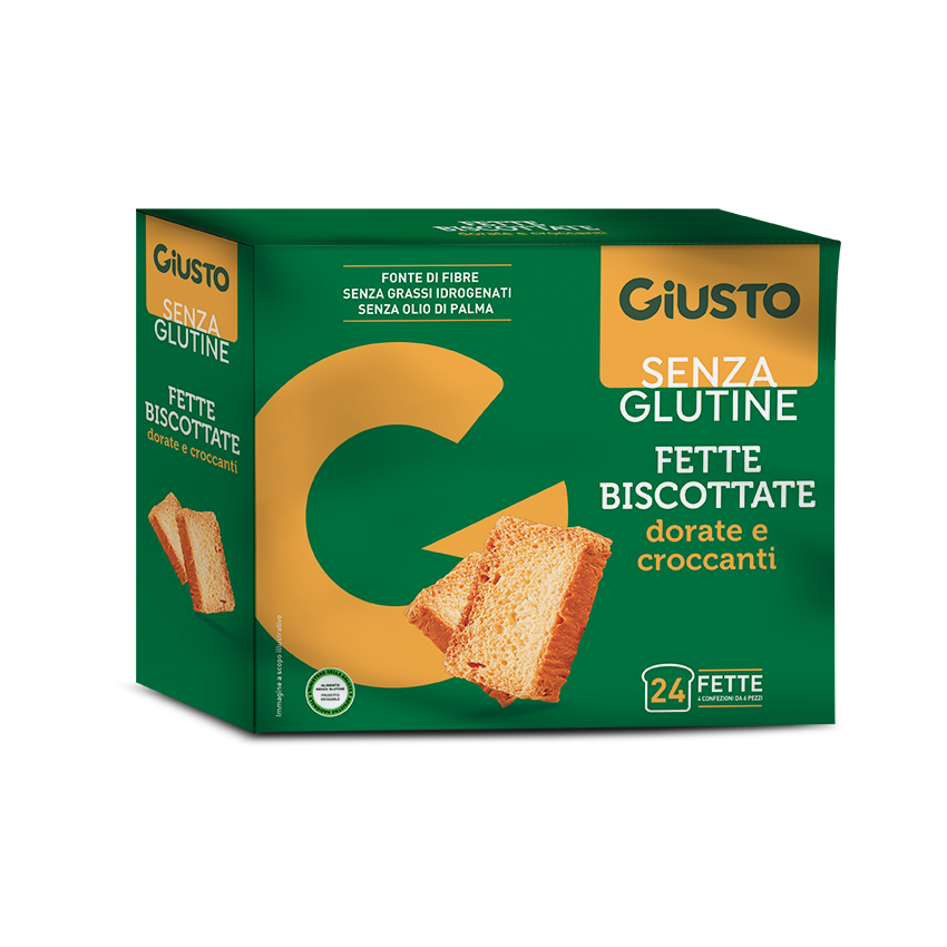 Giusto Senza Glutine Fette Biscottate Dorate 150 g
