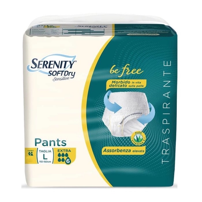 Serenity pants sd sensitive be free extra l 12 pezzi