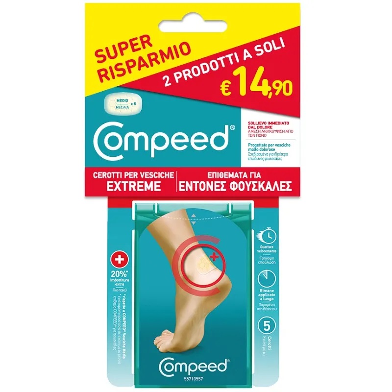 COMPEED Vesciche Extreme Bipack 5pz + 5pz