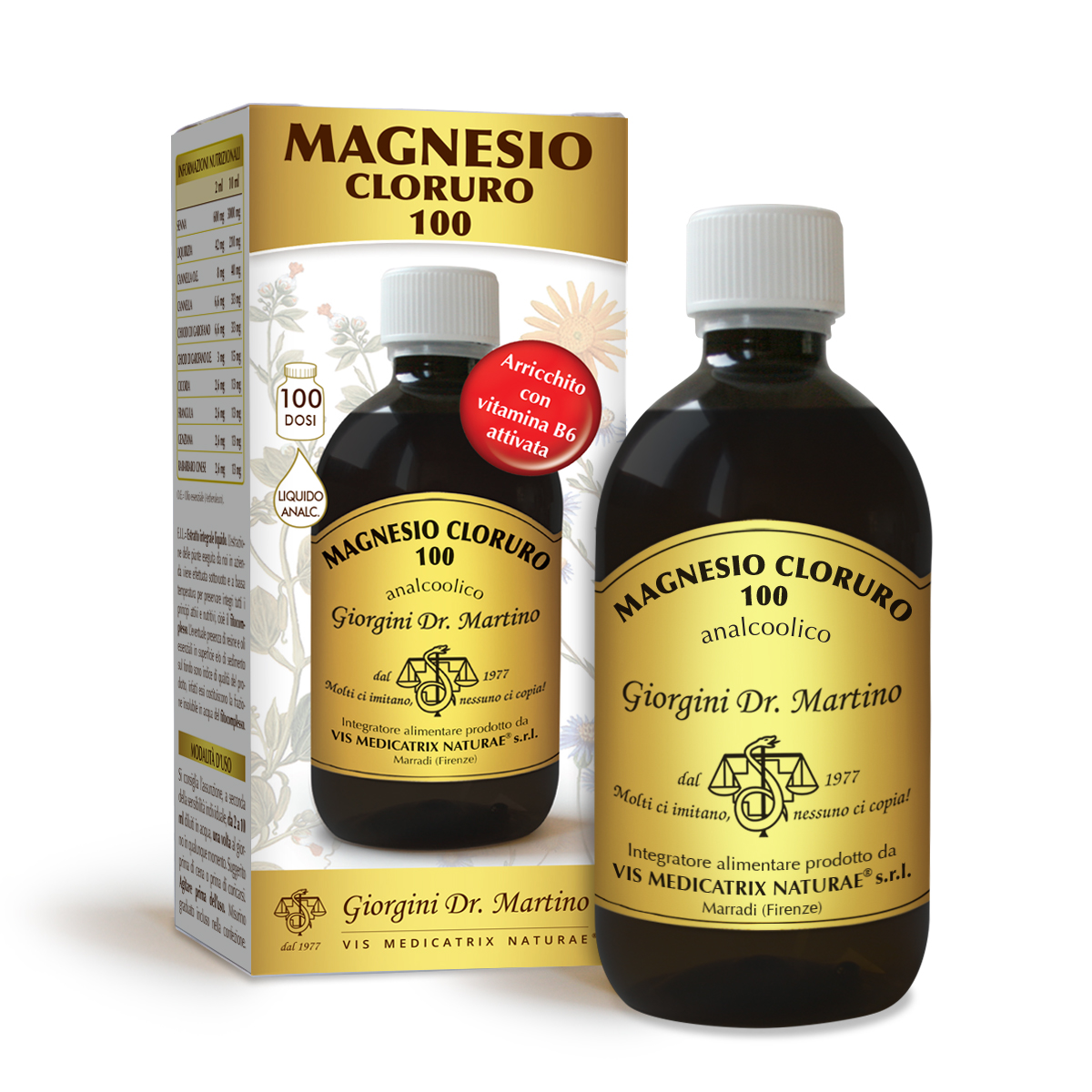Magnesio cloruro 100 analcolico 500 ml