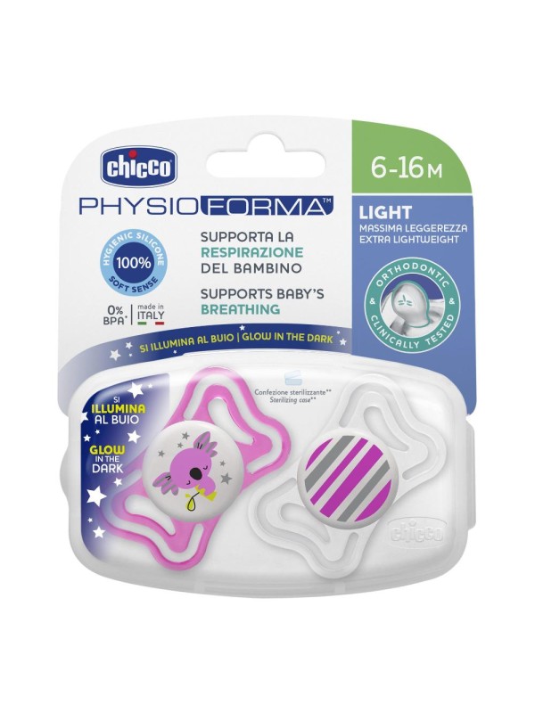 Chicco Succhietto Light Lumi Silicone 6-16m