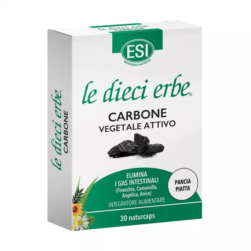 Esi Le Dieci Erbe Carbone Integratore Intestinale 30 Naturcaps
