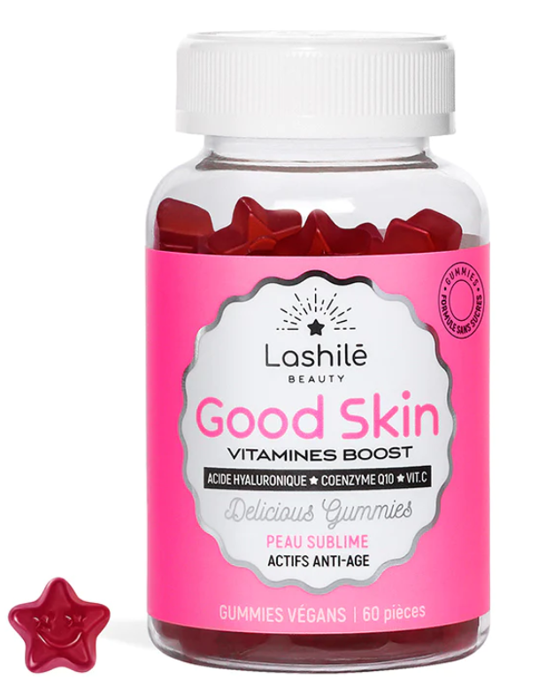 Lashile' Good Skin Integratore per la Pelle Anti-Età 60 Gummies Gusto Fragola