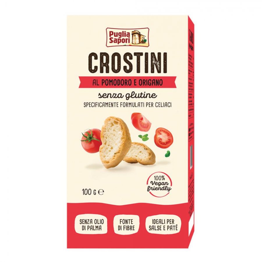 Puglia sapori crostini al pomodoro e origano 100 g