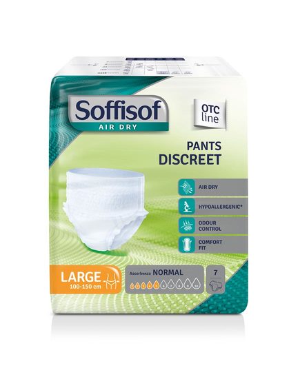 Pannolone soffisof air dry pants discreet large 7 pezzi